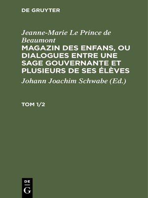 cover image of Jeanne-Marie Le Prince de Beaumont